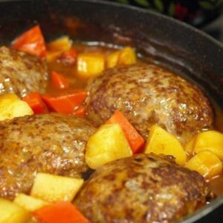 シチューの素で簡単 煮込みハンバーグ レシピ 作り方 By Futarigohan 楽天レシピ シチューの素で簡単 煮込みハンバーグ レシピ 作り方 By Futarigohan 楽天レシピ